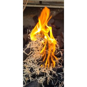  Lana de lemn de aprins focul impregnat in ceara naturala, cutie 10 kg 